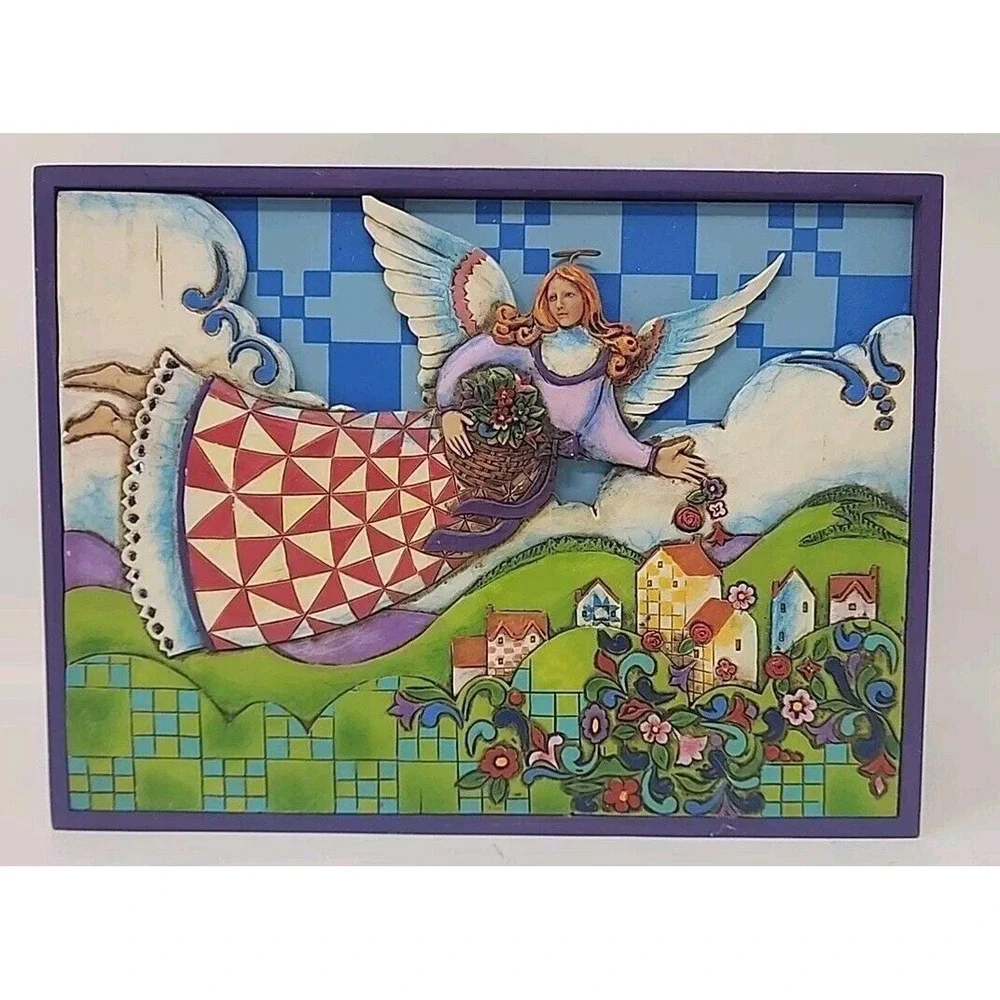 Jim Shore Give Hinged Wood Angel Keepsake Box 4012112  2008 JS7
